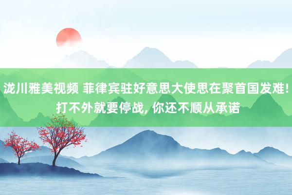 泷川雅美视频 菲律宾驻好意思大使思在聚首国发难! 打不外就要停战， 你还不顺从承诺