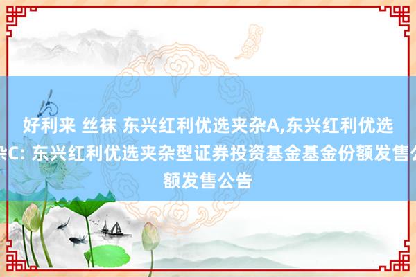 好利来 丝袜 东兴红利优选夹杂A,东兴红利优选夹杂C: 东兴红利优选夹杂型证券投资基金基金份额发售公告