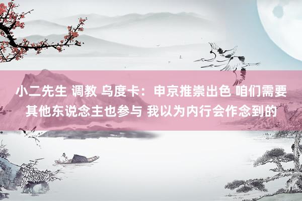 小二先生 调教 乌度卡：申京推崇出色 咱们需要其他东说念主也参与 我以为内行会作念到的
